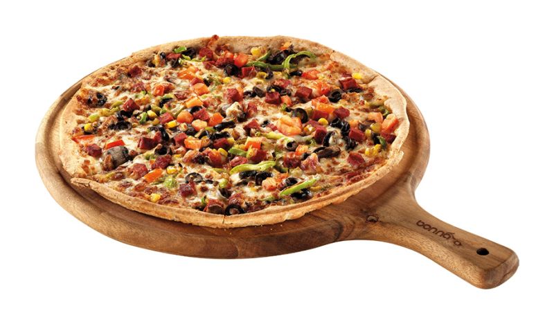 Bonna Porselen Acacia Wood Boards Pizza Tahtası