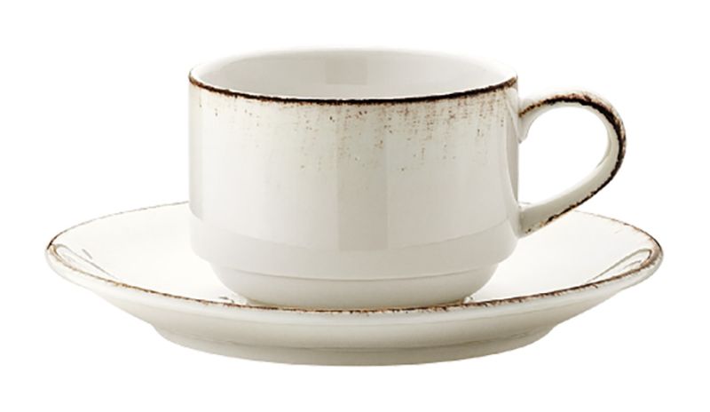 Bonna Porselen Retro Çay Fincanı & Tabağı