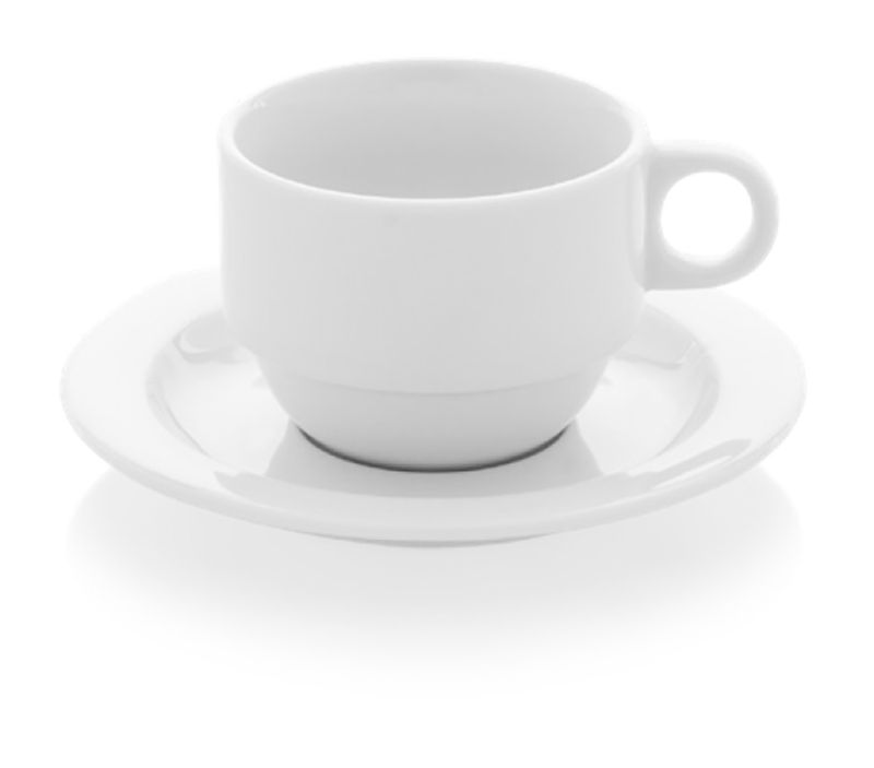 Güral Porselen Madrid Kahve & Çay Fincanı ve Tabağı