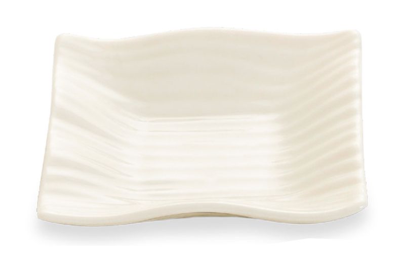 Güral Porselen Gastro Studio Krem Dalgalı Sos Tabağı