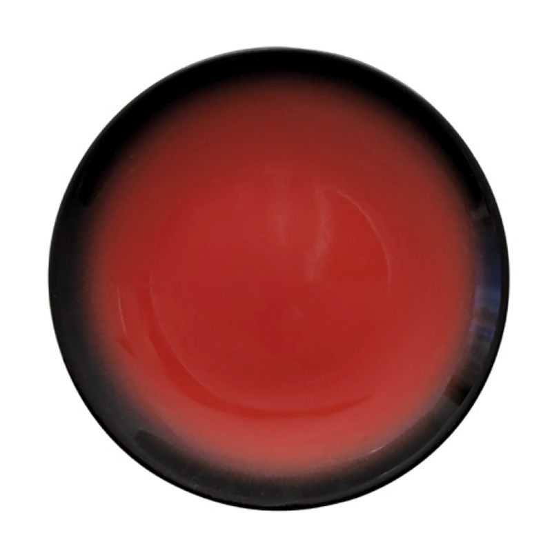 Güral Porselen Enternasyonal Marmaris Kırmızı & Siyah Düz Tabak