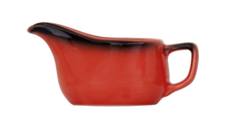 Güral Porselen Enternasyonal Marmaris Kırmızı & Siyah Mini Sütlük