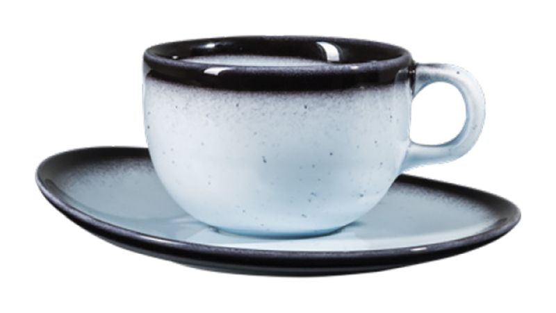 Jumbo Porselen Joy White Çay Fincanı ve Tabağı