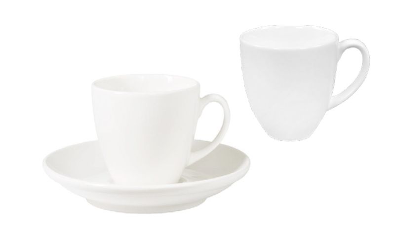 Jumbo Porselen Prime Çay Fincanı ve Tabağı